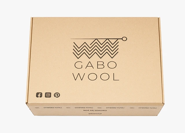 brązowe pudełko fasonowe z nadrukiem - solidna ochrona i estetyczna prezentacja twoich wyrobów włókienniczych